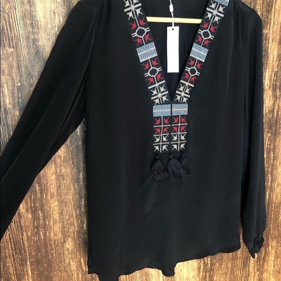 NWT Lavender Brown blouse - Picture 2 of 4